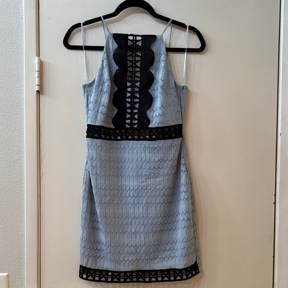Top shop Elegant blue and Black Women's Dress